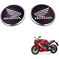 Pegatinas con logotipo redondo de ala 3D para motocicleta- calcomanía impermeable para tanque de carenado para HONDA CB…